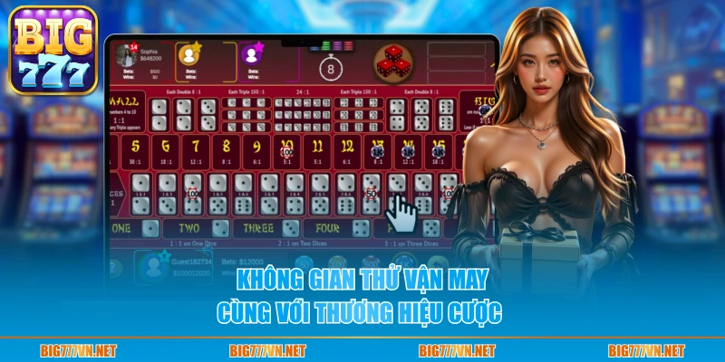 Không gian thử vận may cùng với thương hiệu cược 