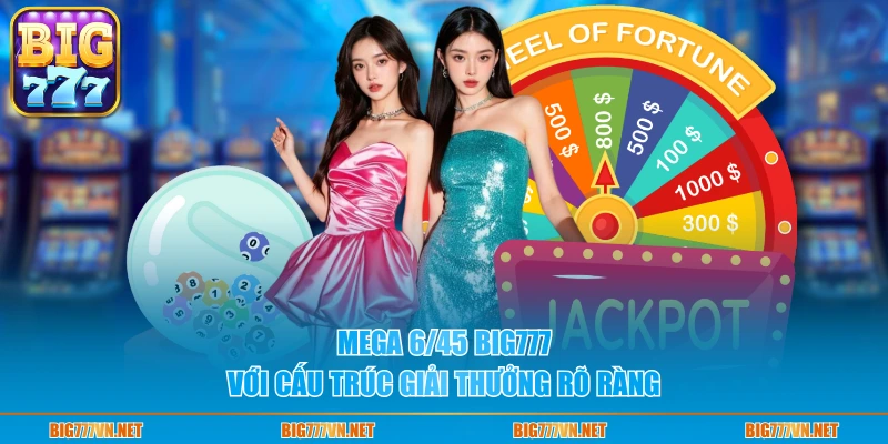 Mega 6/45 BIG777 với cấu trúc giải thưởng rõ ràng